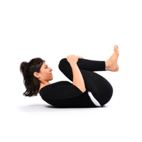 Supt Pavan Mukt Asana - supine wind releasing pose